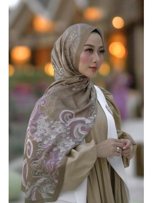 Buttonscarves Wave Saten Şal - Tan