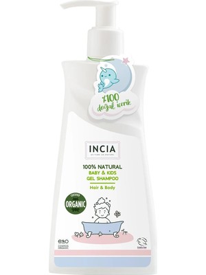 Indispensablely Incia Doğal Çocuklar Için Saç Vücut Şampuanı 350 ml
