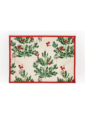 Alesta Home Alesta Home Çiçek Desenli Pamuklu 6'lı Amerikan Servis 35x50 cm SRV012