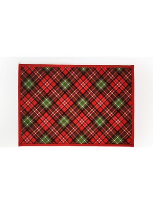 Alesta Home Alesta Home Kırmızı Pötikareli Pamuklu 6'lı Amerikan Servis 35x50 cm SRV011