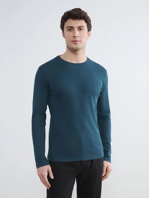 Lc Waikiki Yeni Sezon Bisiklet Yaka Uzun Kollu Erkek Tişört