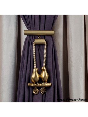 Hayal Dünyası Orta Bağlama Özel Yapım Kuş Orta Bağlama Perde Bağı Braçol Perde Aksesuarı