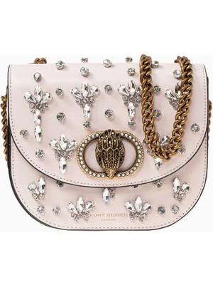 Kurt Geiger Chelsea Saddle Deri Lüks Tasarım Kadın Omuz ve Çapraz Çanta