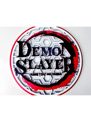 North Edge 3D Demon Slayer Kimetsu No Yaiba 3D Duvar Dekoru – Anime Temalı Katmanlı Tablo – 18 cm