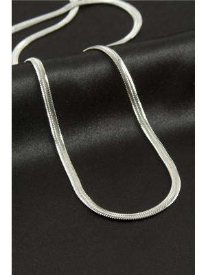 Zenvia Italyan Zincir Çelik Kolye 55 cm