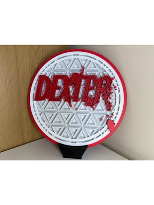 North Edge 3D Dexter Logo 3D Baskı Dekoratif Duvar Panosu – Katmanlı Tasarım