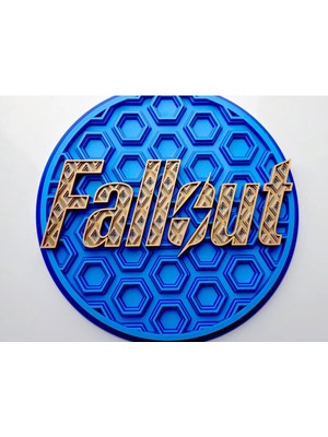 North Edge 3D Fallout 3D Duvar Dekoru – Oyun Temalı Çok Katmanlı Pla Baskı Tablo – 18 cm