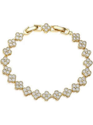 Mute Jewelry Yonca Taşlı Bileklik