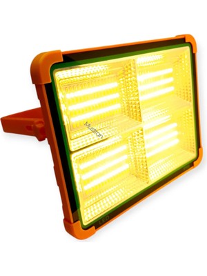 Mustran 448 LED Solar Şarjlı Projektör – Bahçe, Kamp, Çakarlı Zemine Sabitlenebilir & Yol Yardım Işıldak