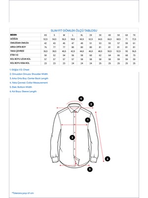 Kiğılı Uzun Kol Slim Fit Dar Kesim Klasik Pamuk Gömlek