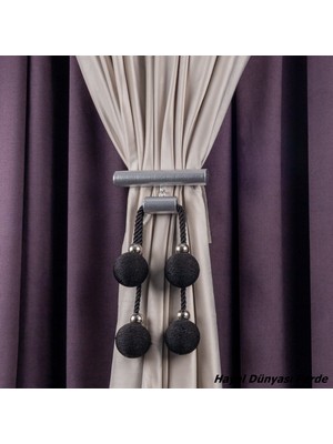 Hayal Dünyası Orta Bağlama Özel Yapım Ip Sargı 4 Toplu Perde Bağı Braçol Perde Aksesuarı