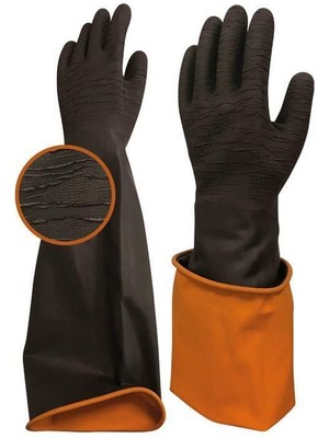 Sb Shopping H2 60EXT Korun Tırtıklı Uzun Siyah Eldiven No:11