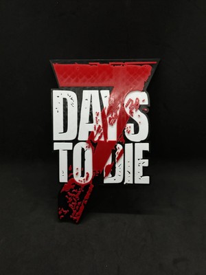 North Edge 3D 7 Days To Die 3 Boyutlu Logo Duvar Dekoru / Post-Apokaliptik Oyun Odası Aksesuarı 11 x 17CM