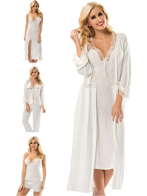 Sb Shopping Ekru Penye Çeyizlik 6' Lı Set