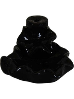 Sb Shopping Geri Akış Buhurdanlık Tütsülük Seramik Şelale Siyah Backflow C0919