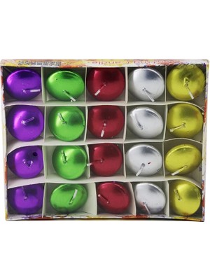Go İthalat 20PCS Suda Yüzen Mum Beyaz - Renkli (5468)