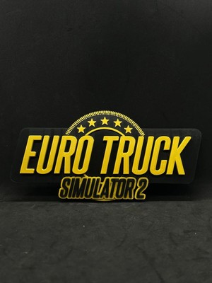 North Edge 3D Euro Truck Simulator 2 (Ets2) Temalı Duvar Dekoru - Oyuncu Odası Tablosu - 22 x 10,5 x 1,5 cm