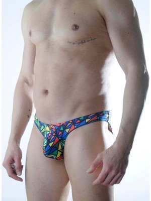 Sb Shopping Erkek Renkli Desenli Slip Iç Çamaşırı