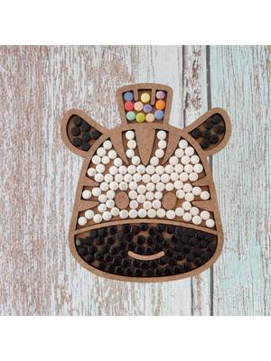 Zebra Cam Mozaik Sanat Seti Kendin Yap Dıy Mozaik Çocuk Etkinlik Hobi ve Sanat Seti