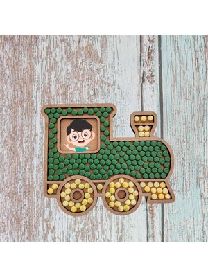 Cam Mozaik Sanat Seti Kendin Yap Dıy Mozaik Tren Çerçeve Tablo Çocuk Etkinlik Hobi ve Sanat Seti