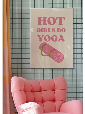 Des Vu Print Hot Girls Do Yoga Posteri, Yoga Temalı Çerçevesiz Poster, Yoga Posteri