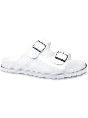 Ceyo 9988-8 Beyaz Anatomik Kadın Terlik