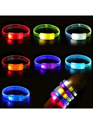 Balkan Grup Festival & Parti LED Bileklik 3 Farklı Mod Işıklı 1 Adet