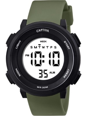 Captiva Digital 3 Atm Suya Dayanıklı Işık+Alarm+Kronometre+Takvimli Çoçuk Kol Saati CP.YN001M3