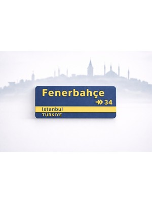 Abenova Fenerbahçe Istanbul Tabelası | Fenerbahçe Duvar Dekorasyonu