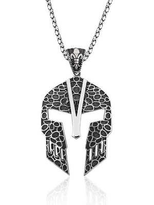 İlkyaz Fashion 925 Ayar Gümüş Gladyatör Erkek Gümüş Kolye PT2610561 (72)