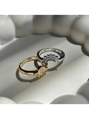 Ay ve Güneş Çift Yüzükler