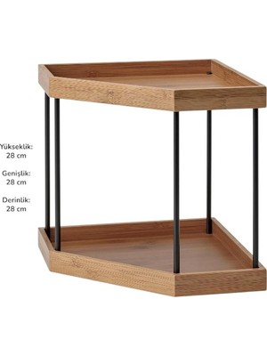 Ikea  Nålblecka  Tezgah Üstü Düzenleyici , Bambu, 28X28X28 cm