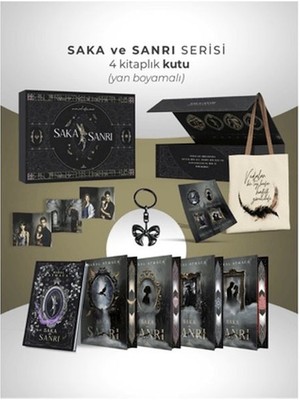 İrgit Store Saka ve Sanrı Serisi - 4 Kitaplık Yan Boyamalı Kutu