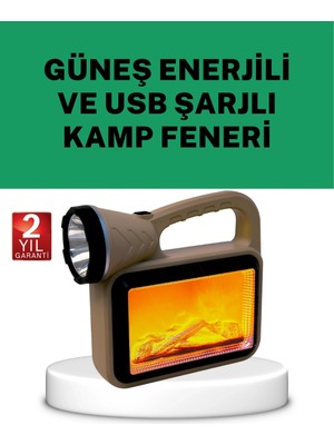 Balkan Grup Güneş Enerjili Alev Efektli Lamba – Cob Teknolojili, Dış Mekan Aydınlatma