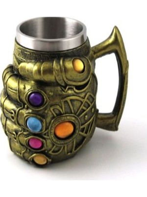 Keyfim Shop Thanos Eldiveni Avengers Kabartmalı Kupa Bardak