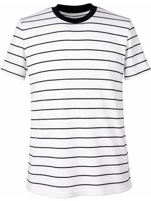 Trender Çizgili  Erkek T-Shirt 4039