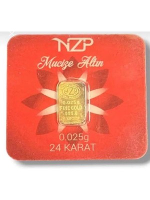 0.025 Gram 24 Ayar Altın