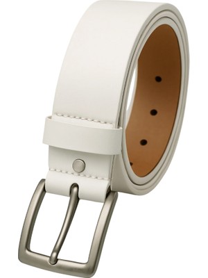 Çantachım Erkek Çocuk Beyaz Kot ve Kumaş Pantolon Kemeri