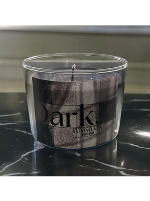 YummiVia Dark Siyah Soya Wax Bitkisel Mum