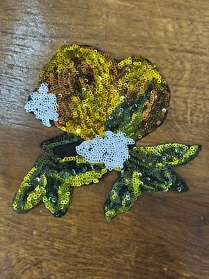 Gönülden Tasarım Pul Payetli Lomon Arma Dikiş Aplike 17X15 cm