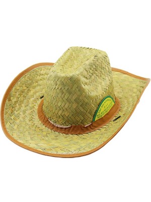 Toyigoo Hasır   Erkek   Foter   Kovboy Şapka   Pls.bez Kenar - Kuşak (4887) TYGRS-GO346