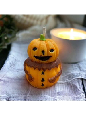 YummiVia Balkabağı Adam Mum Cadılar Bayramı - Halloween Candle