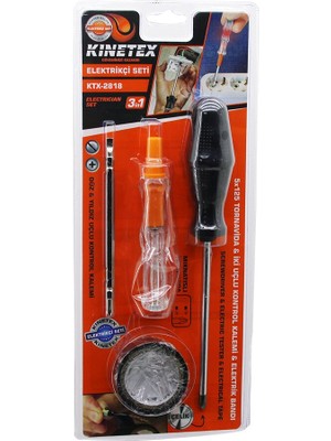 Go İthalat 4pcs Tornavida - Çok Amaçlı Set Tornavida - Kontrol Kalem - 2in1 Uç - Elektrik Bant (5250)