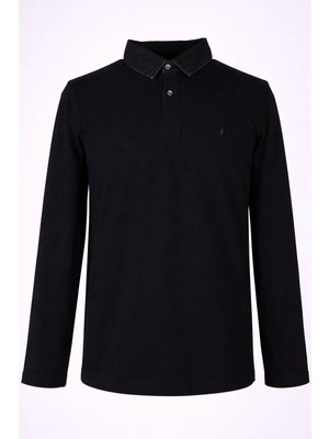 Trender Kot Yaka  Erkek Sweatshirt 26YK37000015