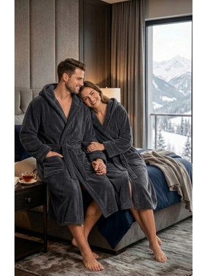 Packho Welsoft Unisex Sabahlık Battaniye - Uzun Kapüşonlu Peluş (1 Adet)