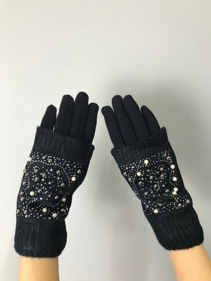 Gönülden Tasarım Taş Işleme Kaşmir ve Triko Tasarım Kadın Eldiven
