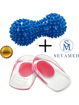 Topuk Dikeni Için Tabanlık Silikon Topuk Pedi Topuk Ayak Ağrıları Için ve Ayak Masaj Aleti Silindiri Kırmed