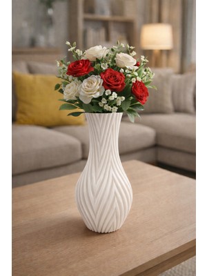 Abenova Modern Spiral Dekoratif Vazo