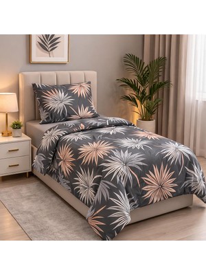 Uyku Life Uykulife Gece Gölgesi Desen Modern Tek Kişilik Nevresim Takımı