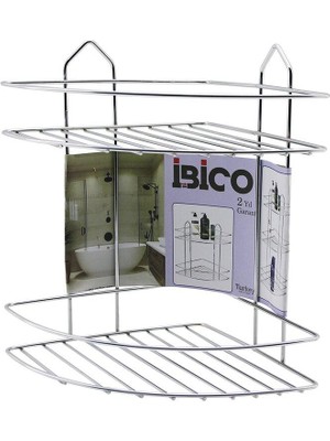 E-Bulurum 2 Katlı - Üçgen   Krom   Metal  Banyo Köşelik - Duşkabin Raf (5067)